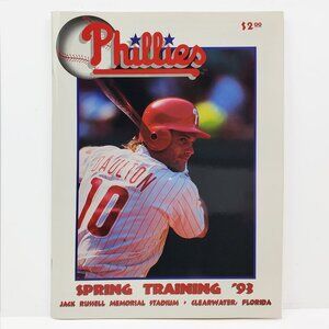 Philadelphia Phillies Vintage 1993 Program Spring Training 90s MLB Baseball